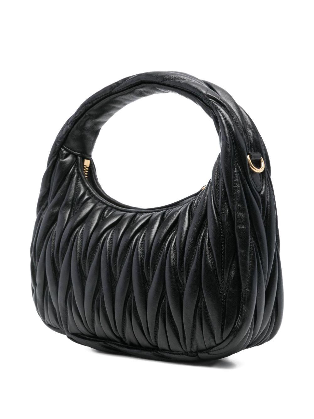 Wander matelassé nappa leather hobo bag 5BC125AN88 V-OOYF0002 MIU MIU 