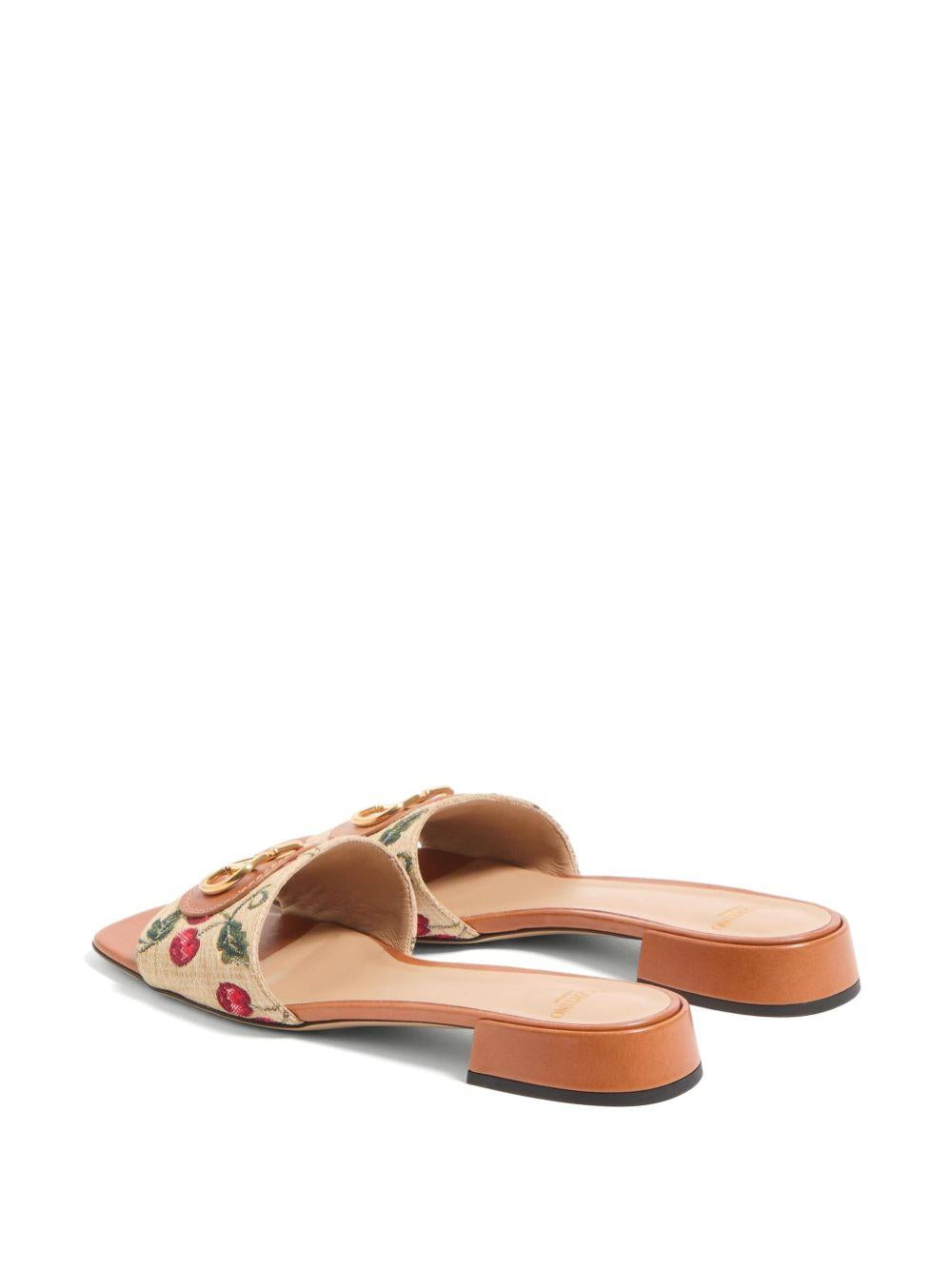VLOGO SIGNATURE CHERRYFIC SLIDE SANDAL 6W0S0LT0NNX 32H VALENTINO GARAVANI 