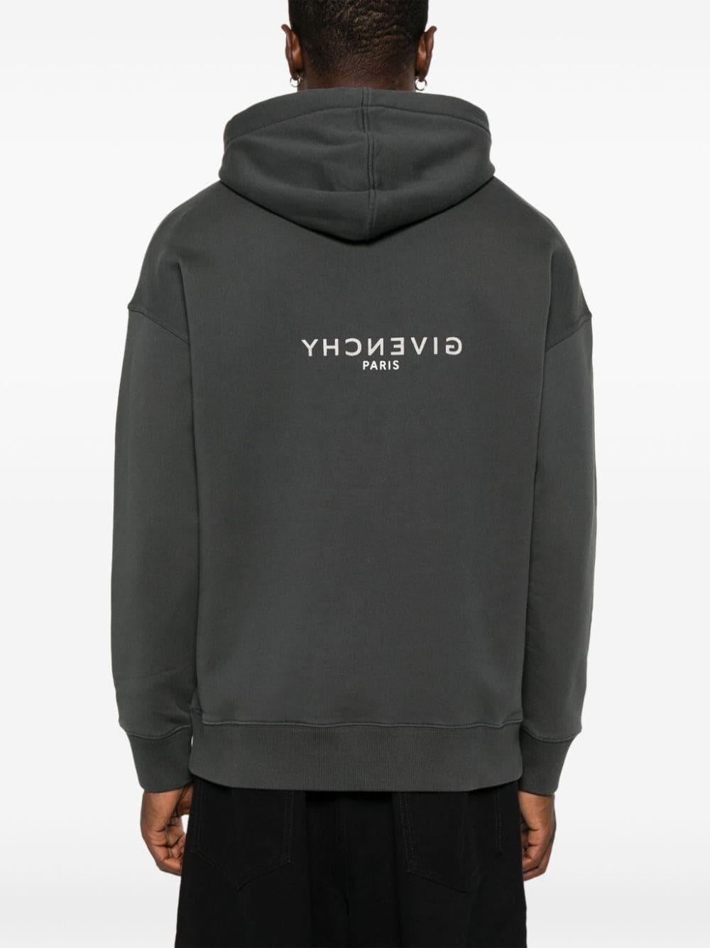 Logo-print hoodie<BR/><BR/><BR/> BMJ0HC3Y8N 025 GIVENCHY 