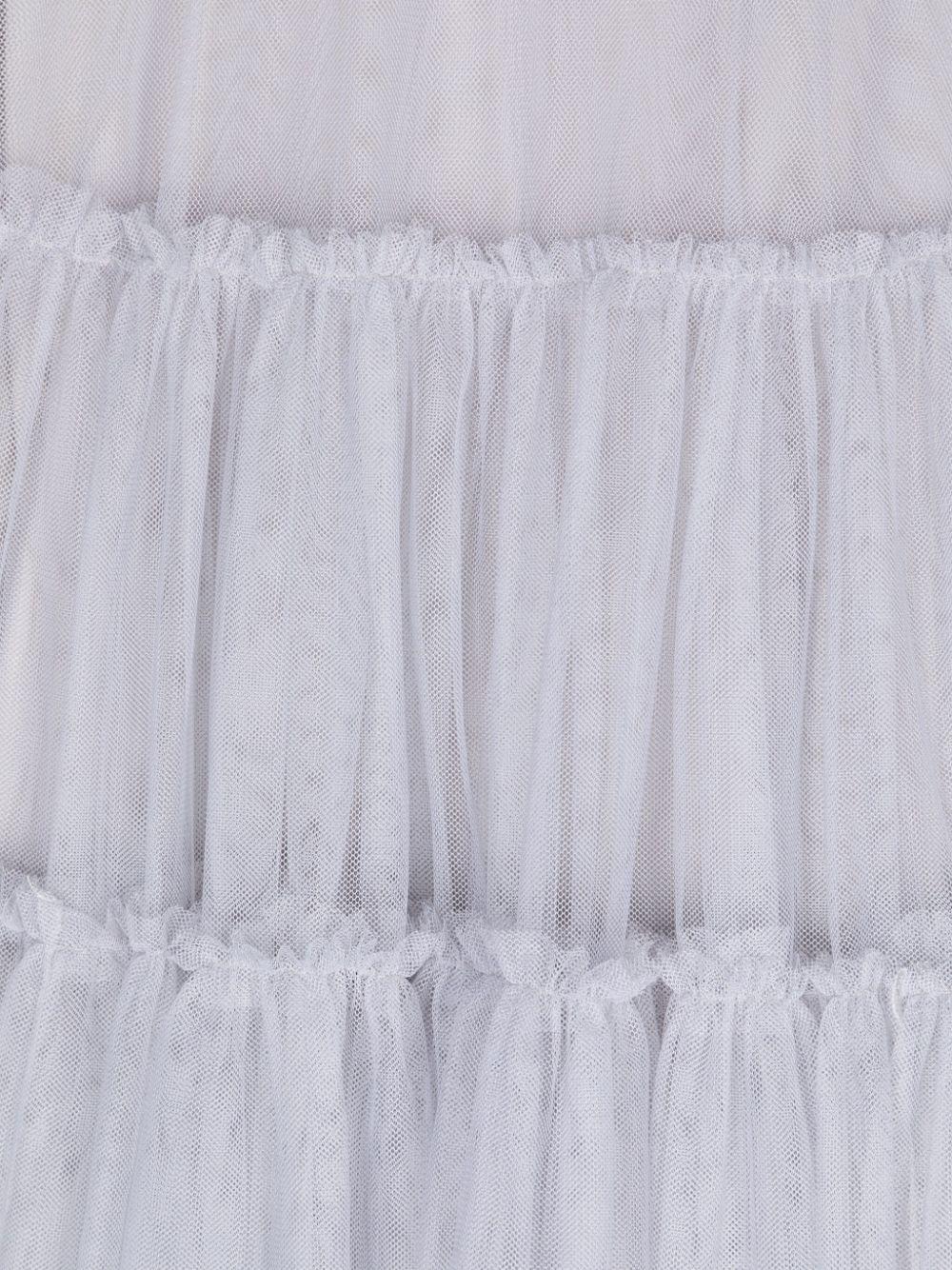 Tulle-overlay dress<BR/><BR/> 17D900 T99450033 MONNALISA 