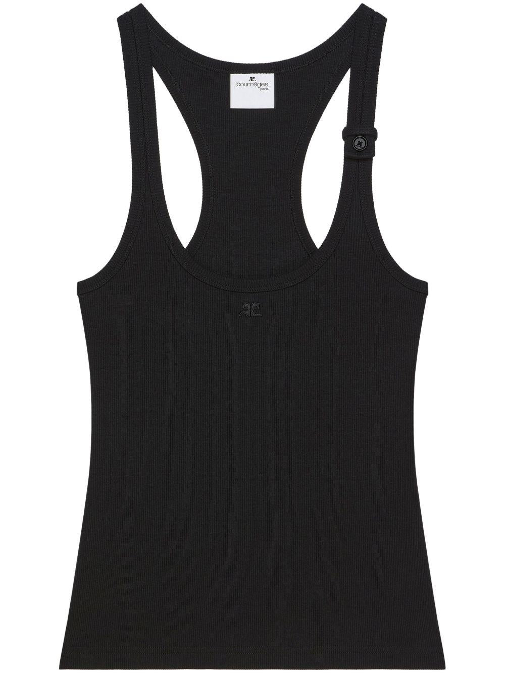 90's ribbed tank top<BR/><BR/><BR/> 125JDE123JS0194 9999 COURRÈGES 