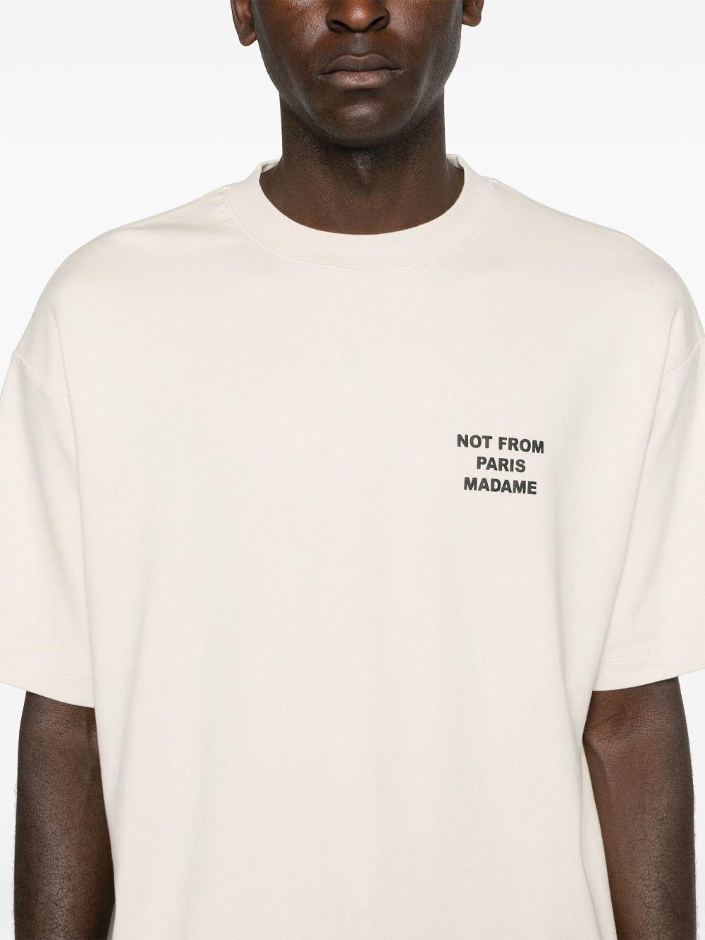 Le Slogan Classique cotton t-shirt PERM-TS203 CO002MT DRÔLE DE MONSIEUR 