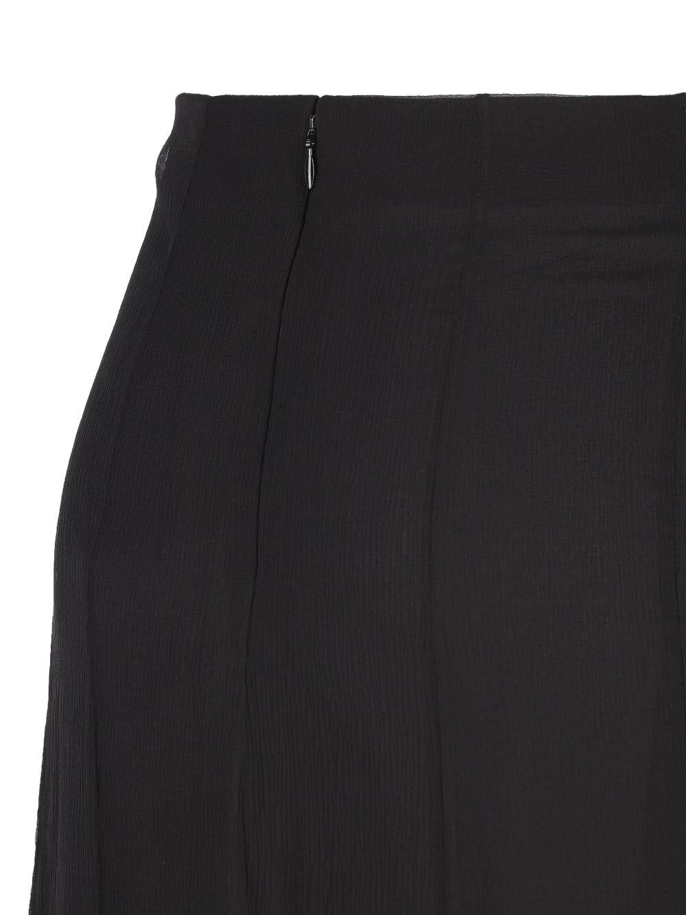 Fluid maxi skirt in silk mousseline CH25WJU20001 001 CHLOÉ 