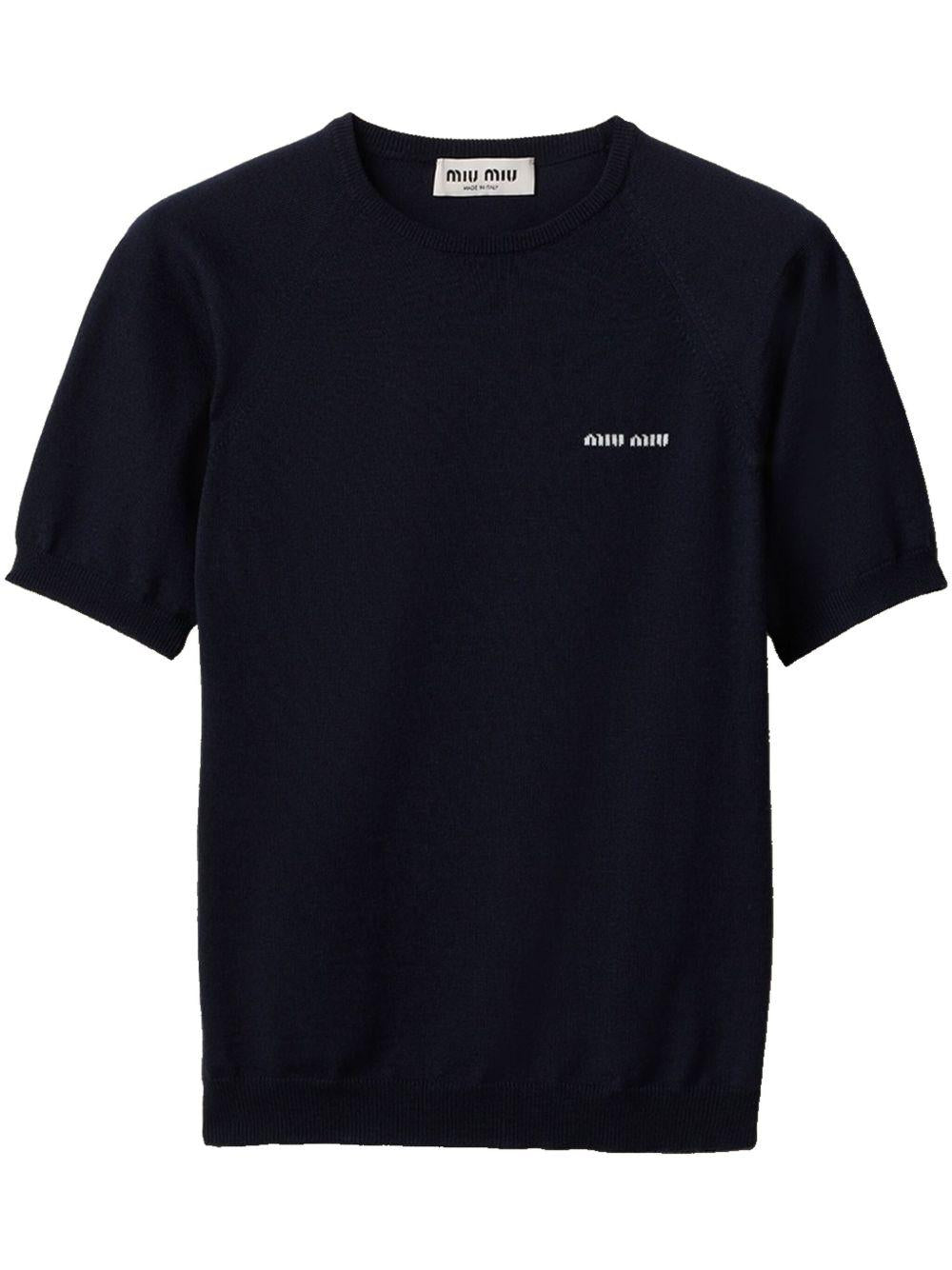 Logo t-shrt MMLA63 16WJF0008 MIU MIU 