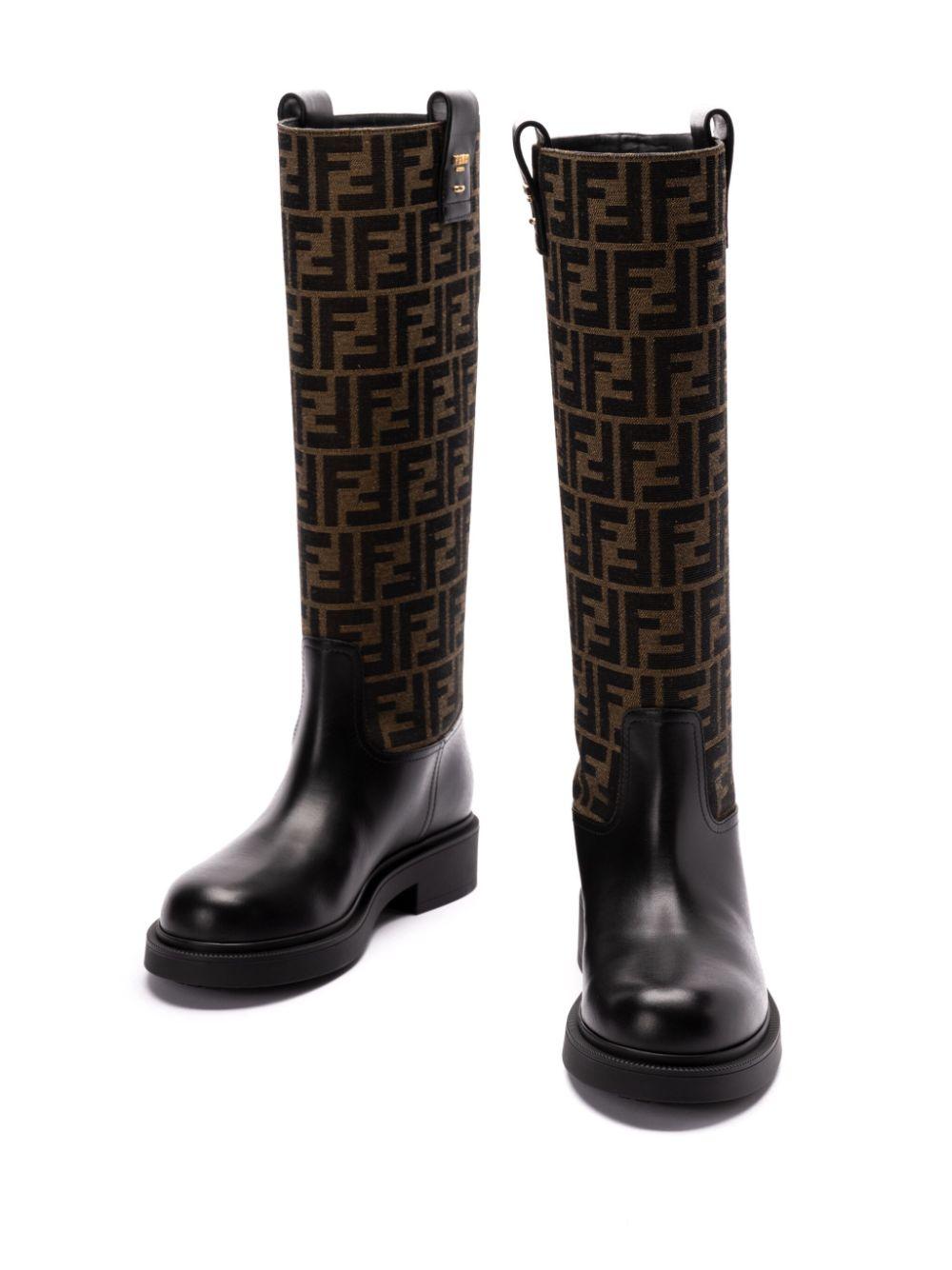 FF jacquard boots 8W8574 AHGYF0PMM FENDI 