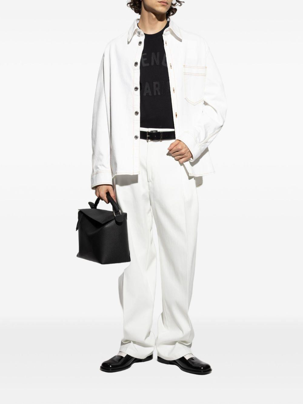 T-shirt with GIVENCHY Paris embroidery BM71NK3YRS 001 GIVENCHY 