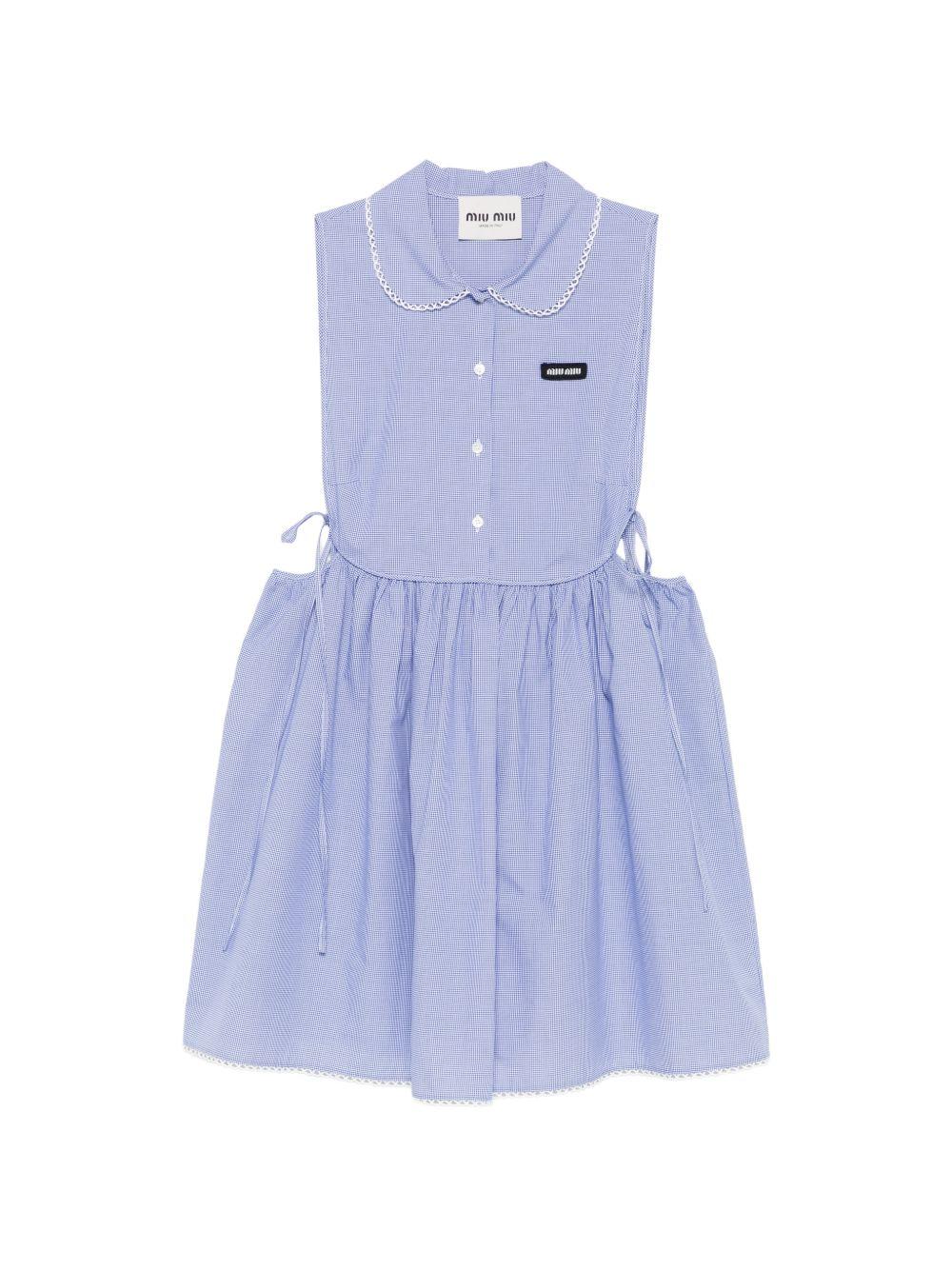 Gingham check mini-dress MF6203187G S-OOOF0AZ1 MIU MIU 