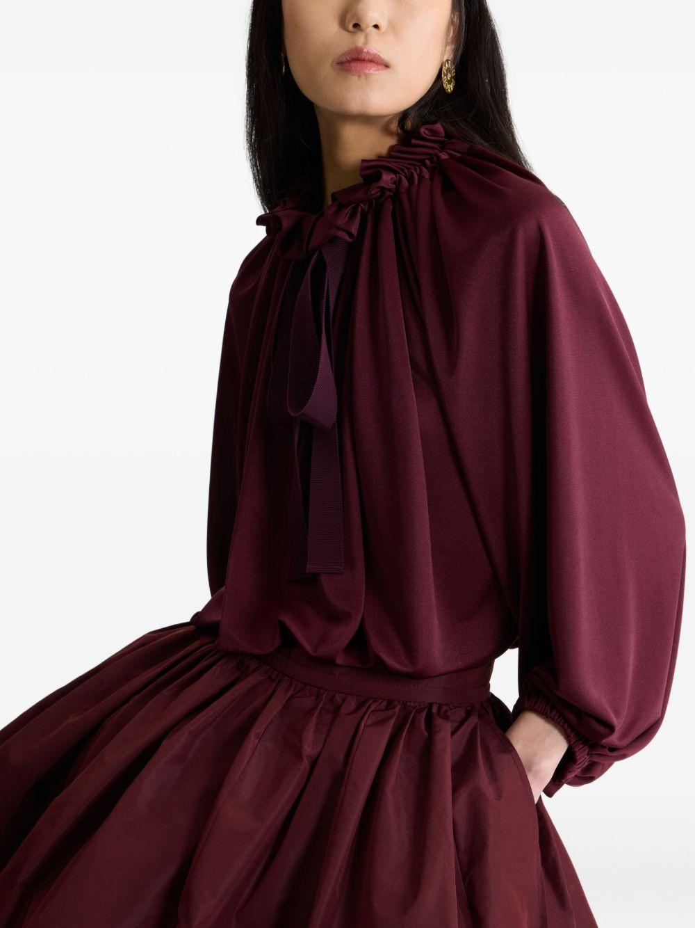 Iconic drawstring top in satin jersey JE1729969 317R PATOU 