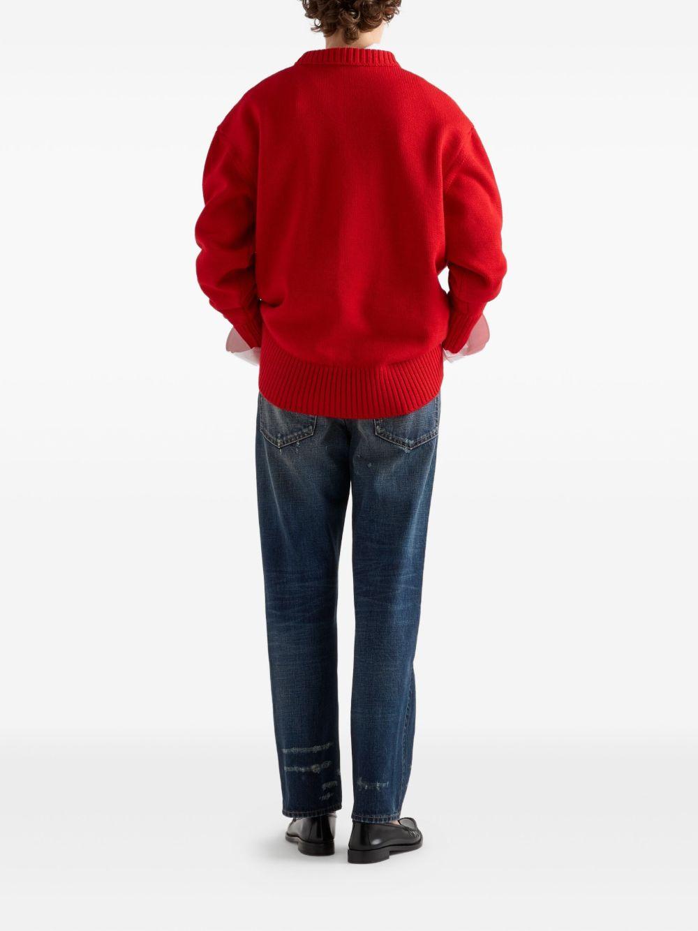 Wool sweater with bow P24V2P18JO S-OOOF0011 PRADA 