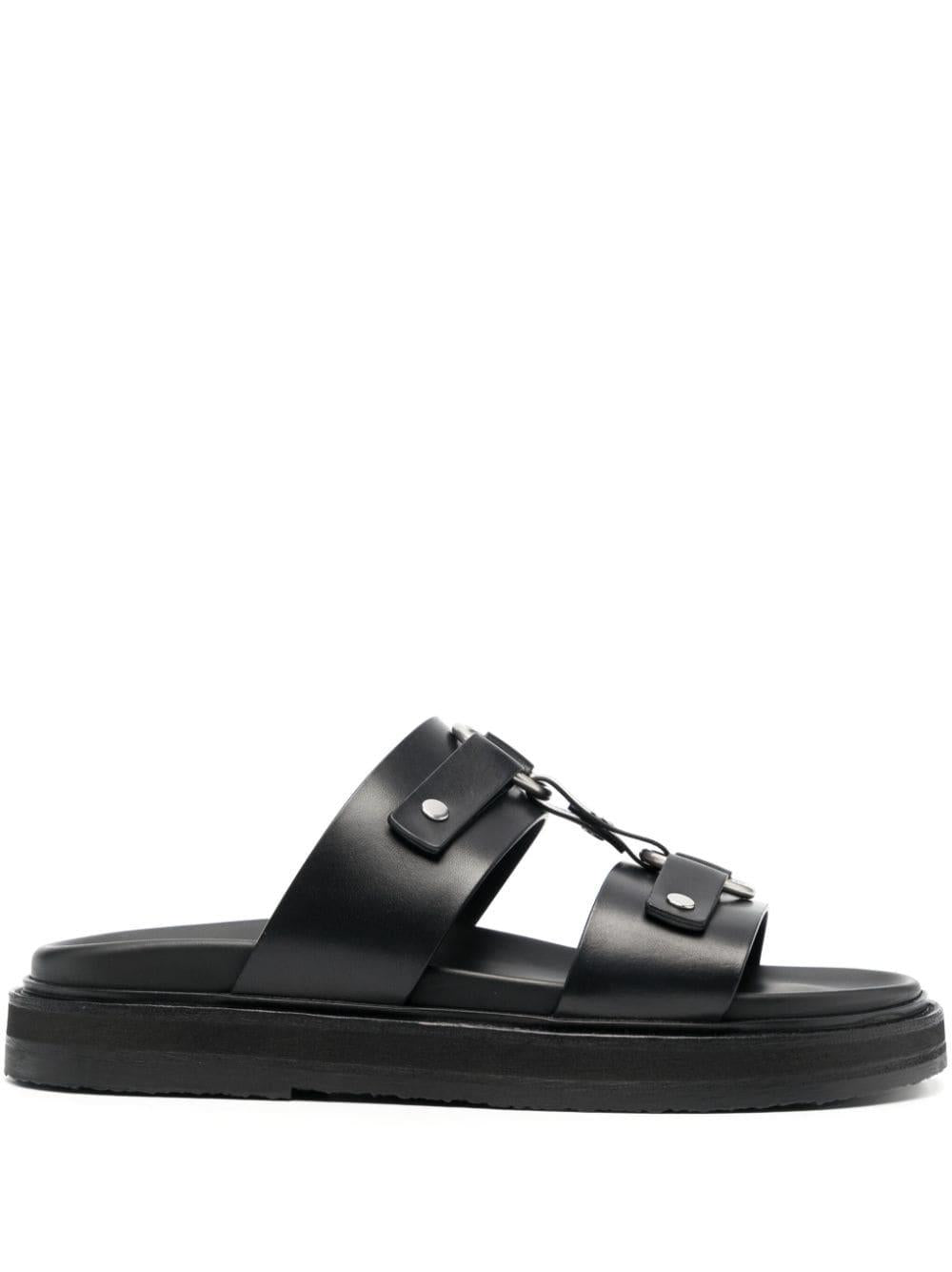 Double-strap leather sandals 353913778C 38NO CÉLINE 