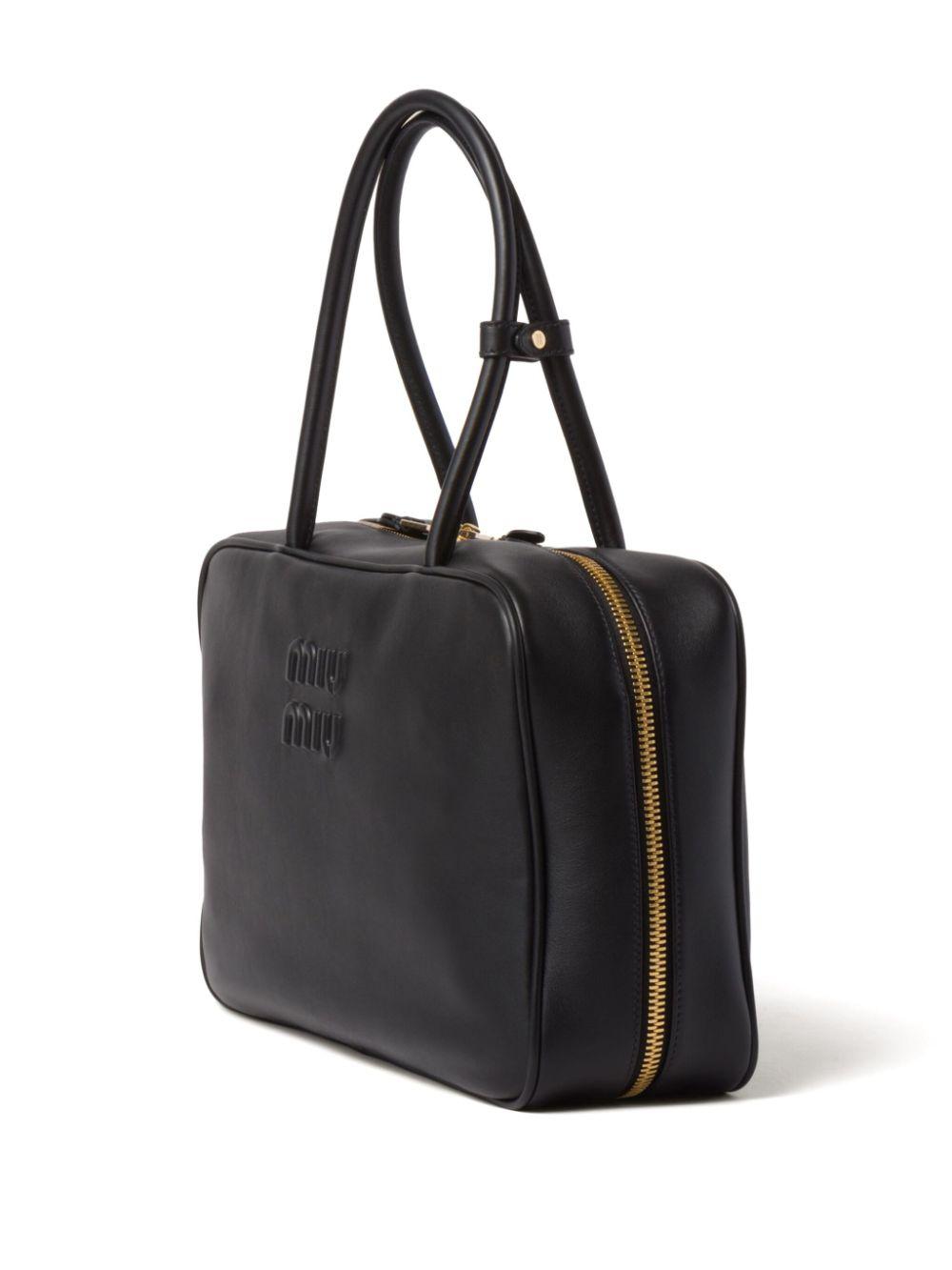 Leather Beau bag<BR/><BR/><BR/> 5BB117 2CRWF0002 MIU MIU 
