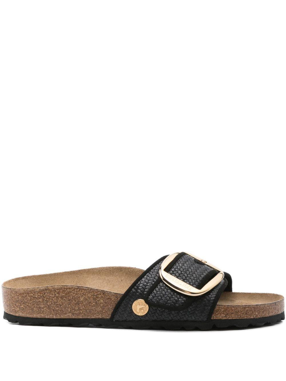 MADRID BIG BUCKLE slides 1029053 BLACK BIRKENSTOCK 