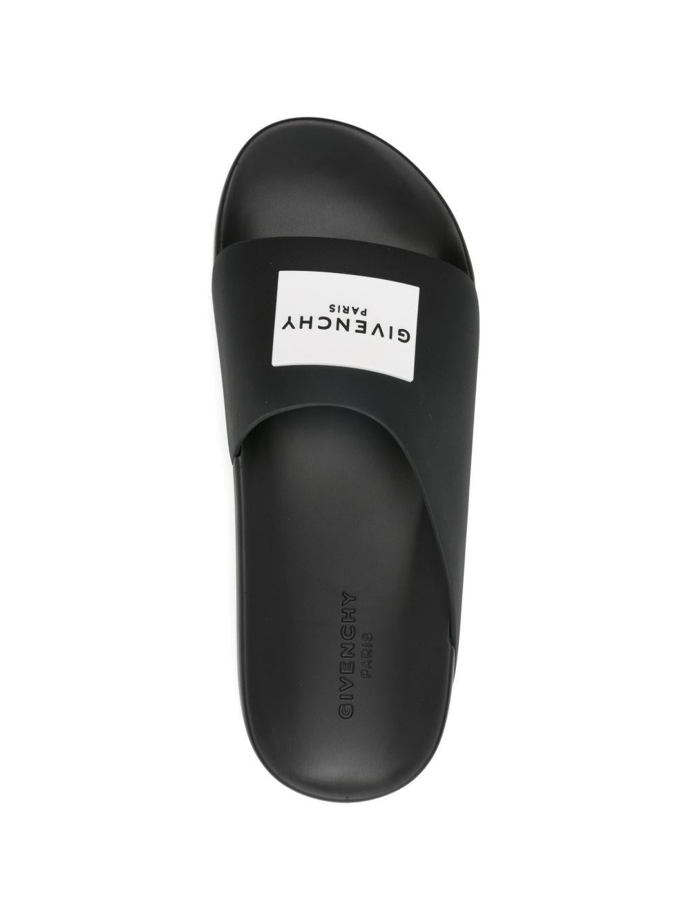 Label Slide mules in rubber BH302MH1XL 001 GIVENCHY 