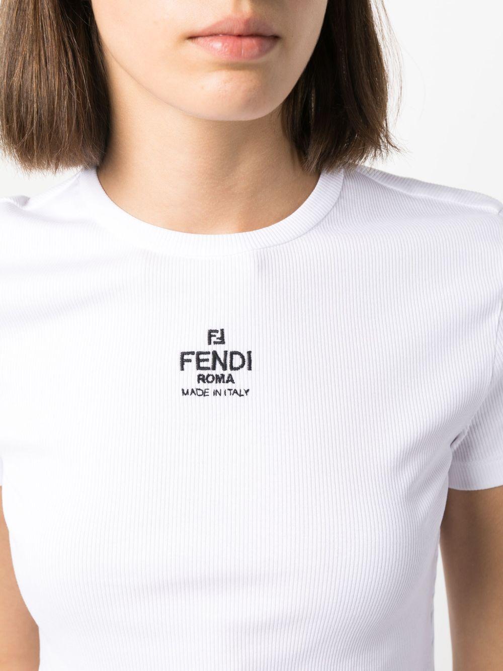 cotton crop top FS8110 ANQMF0ZNM FENDI 