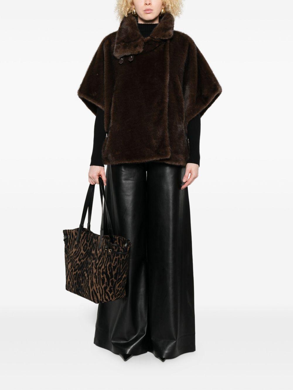 Faux fur cape 103837 A2PID49 PINKO 