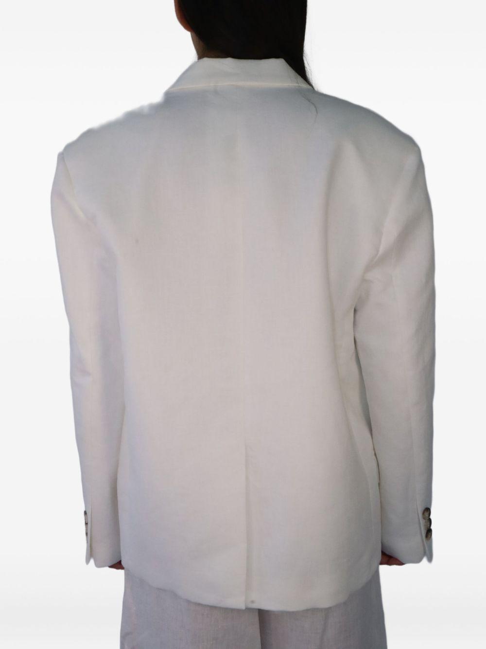 SUMMER DOUBLE-BREASTED BLAZER TD1936 BIANCO VICOLO 