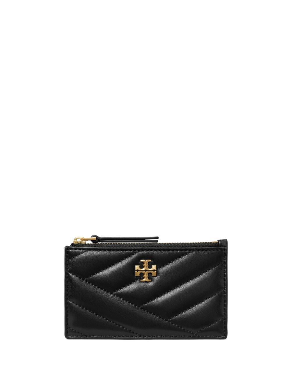 Kira Chevron zipped card holder<BR/><BR/><BR/> 156556 001 TORY BURCH 