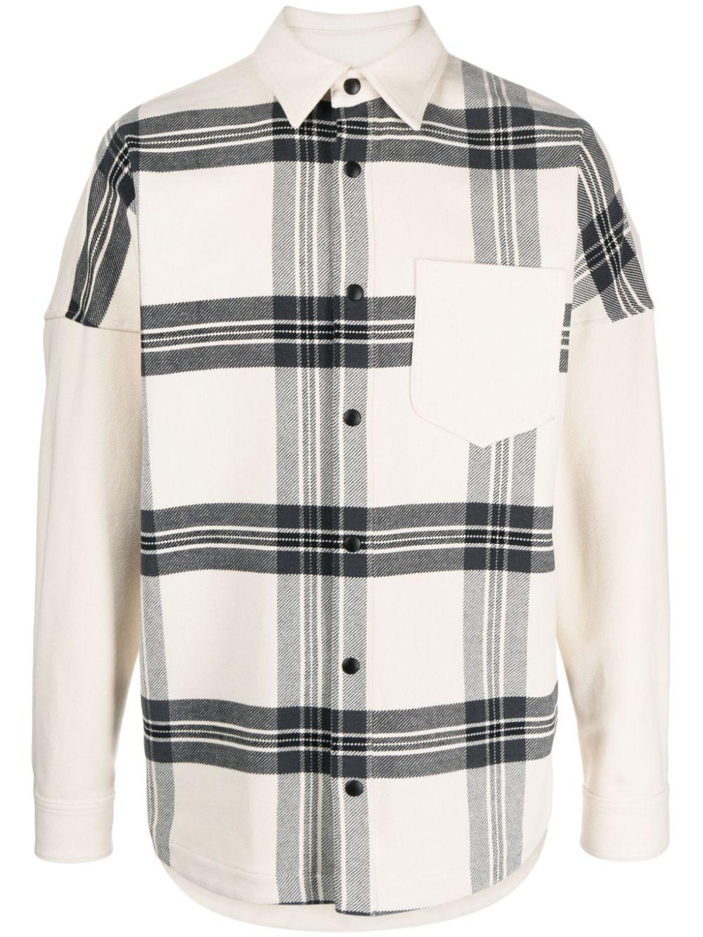 Clour-block panelled design jacket PMES002R24 FAB0010311 PALM ANGELS 