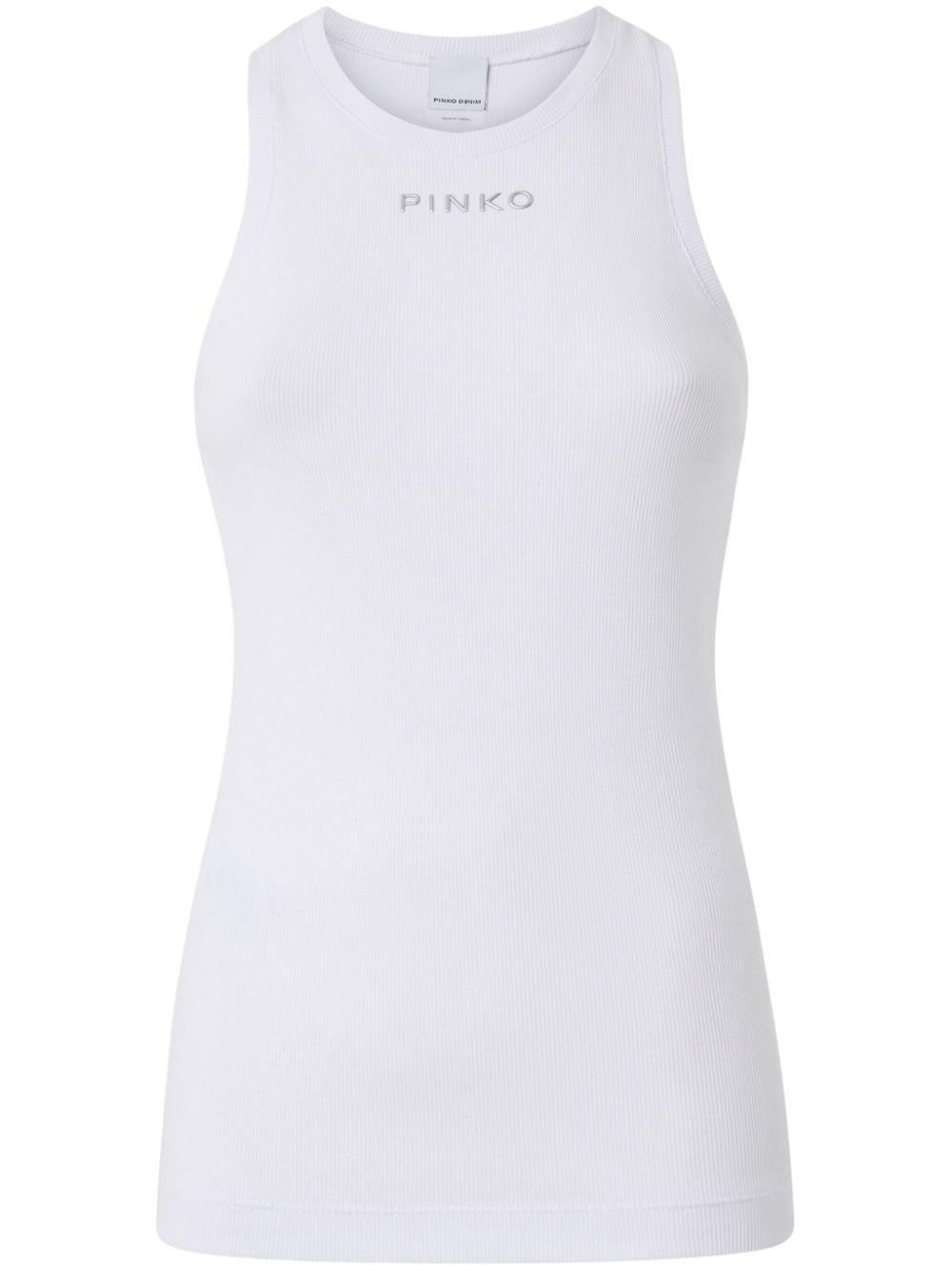 Logo-lettering tank top 100822 A2C1Z04 PINKO 