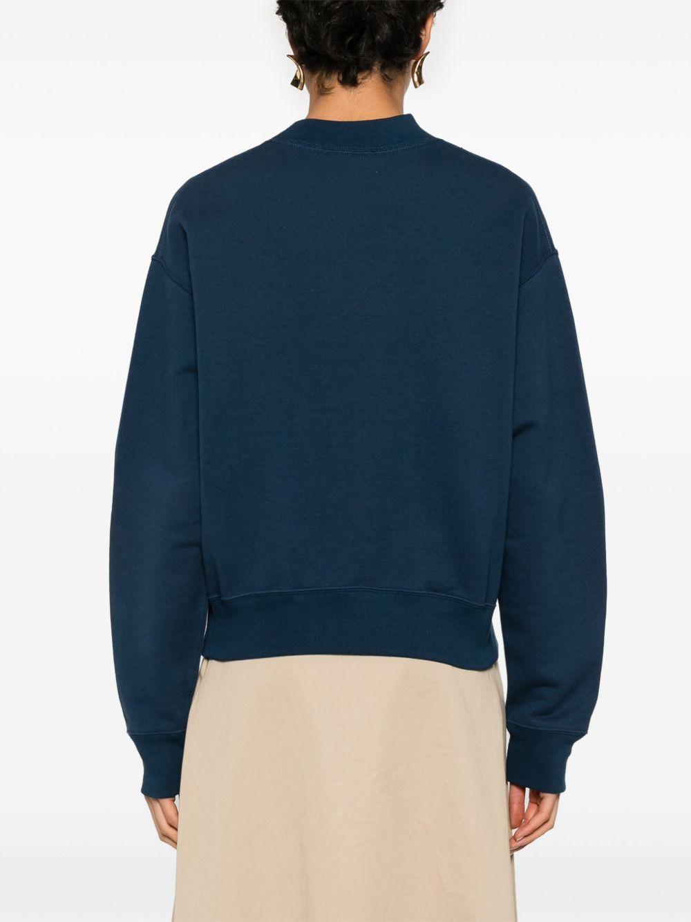 Mock-neck logo-patch sweatshirt CH24AJH12192 4C6 CHLOÉ 