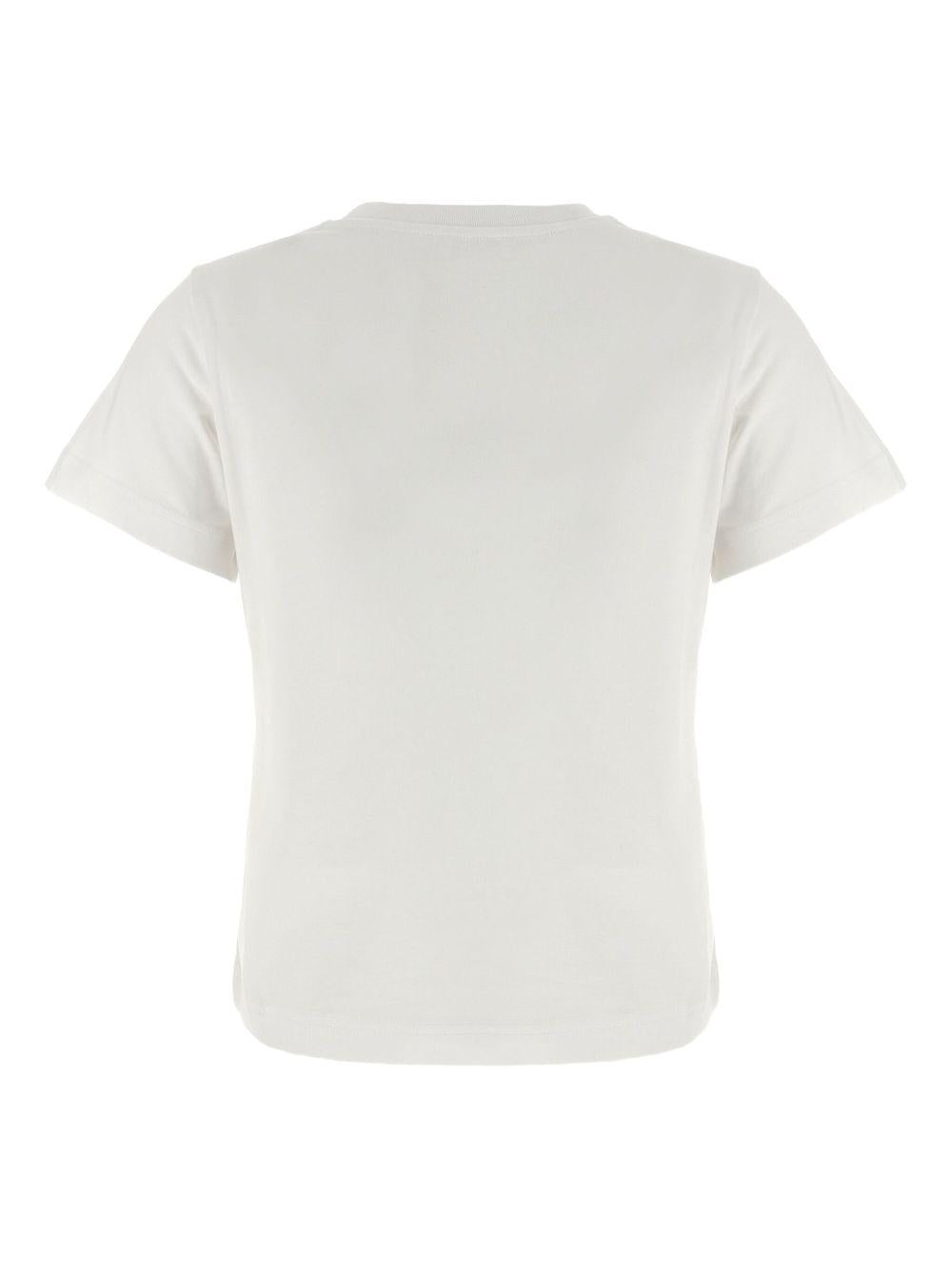 Cotton T-shirt with embroidered cursive logo K20938C00005 89AJS00A MONCLER 