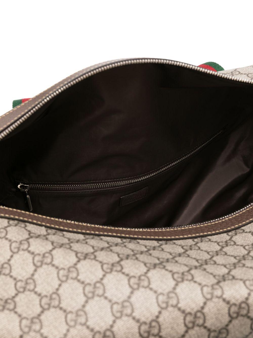 Medium duffle bag with Web 758664 FACK79768 GUCCI 