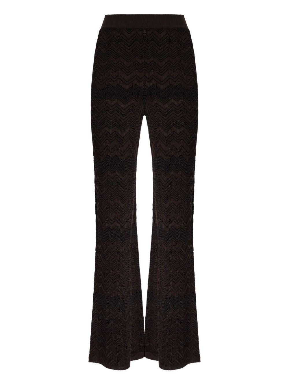 Straight long pants in chevron pattern DS25WI0J BK01CPS80E1 MISSONI 