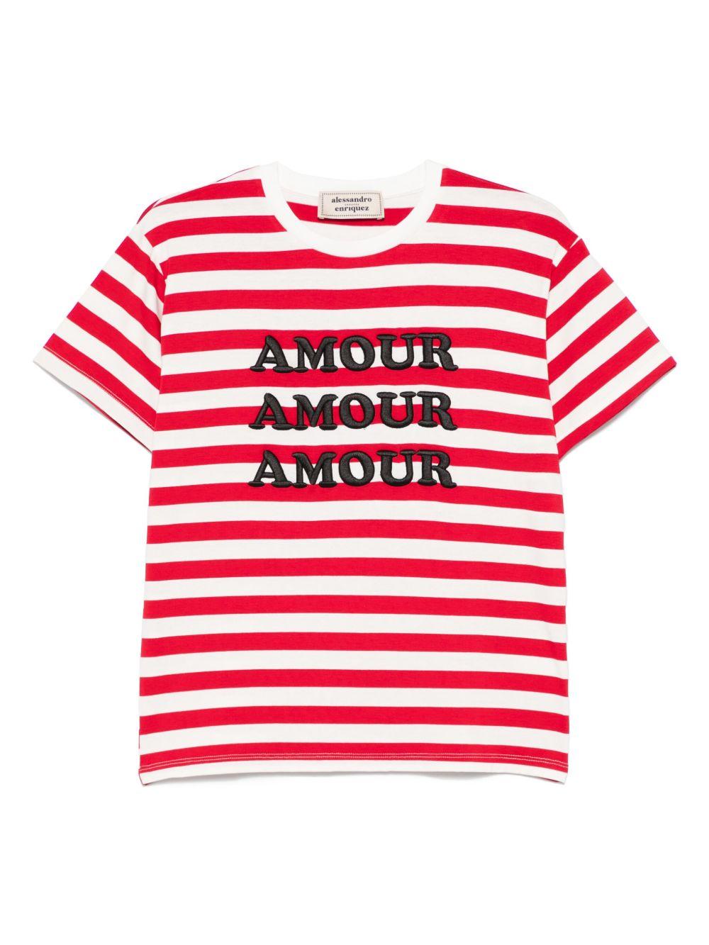 "Amour" T-shirt AE-S100/R 027AMO ALESSANDRO ENRIQUEZ 