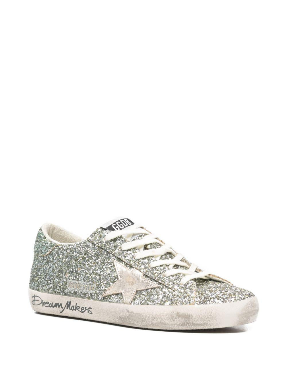 SUPER GLITTERED STAR GWF00101 F00805665224 GOLDEN GOOSE 