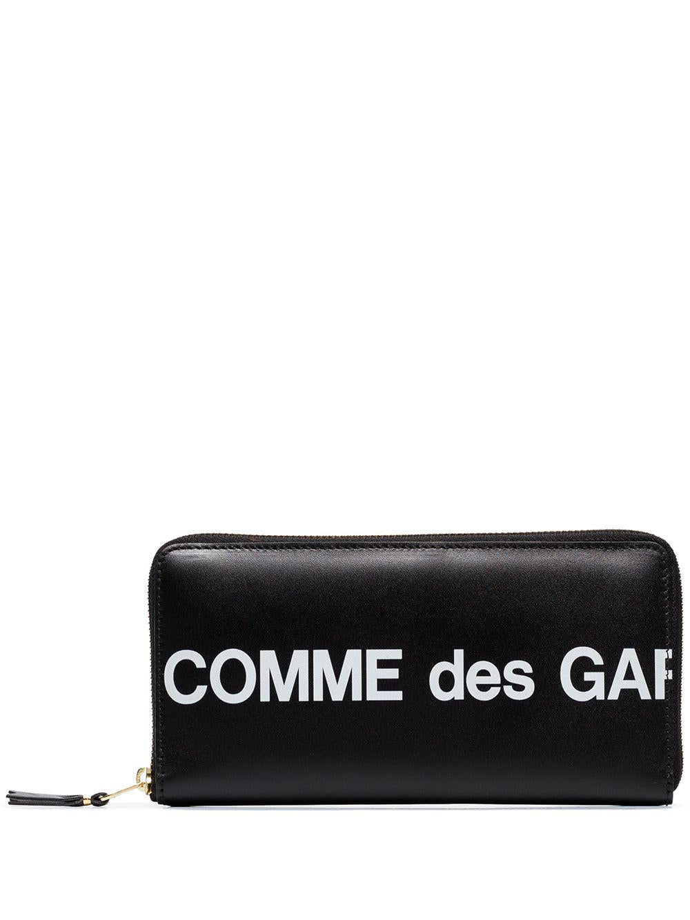 Logo-print continental wallet<BR/><BR/><BR/> SA0110HL BLACK COMME des GARÇONS WALLET 