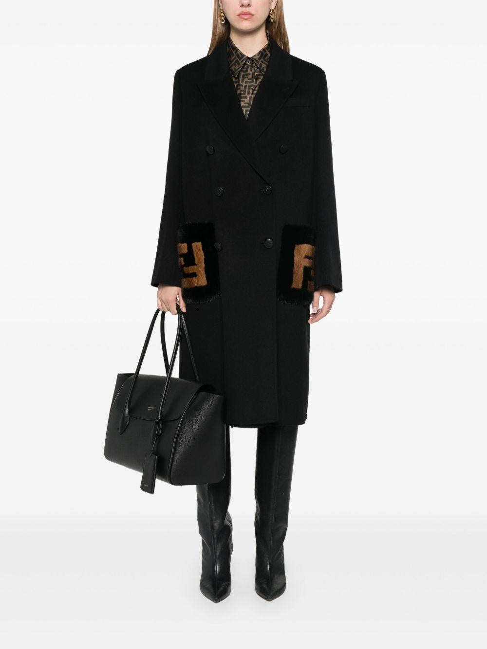 Midi straight-cut coat FF8948 W1DF0GME FENDI 