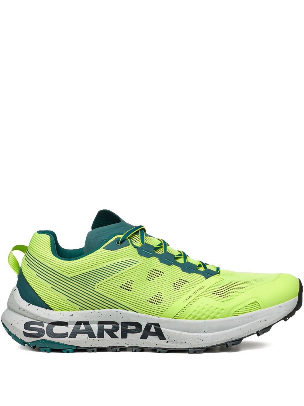 Acid green/petrol sneakers 33063-350 GREEN-PETROL SCARPA 