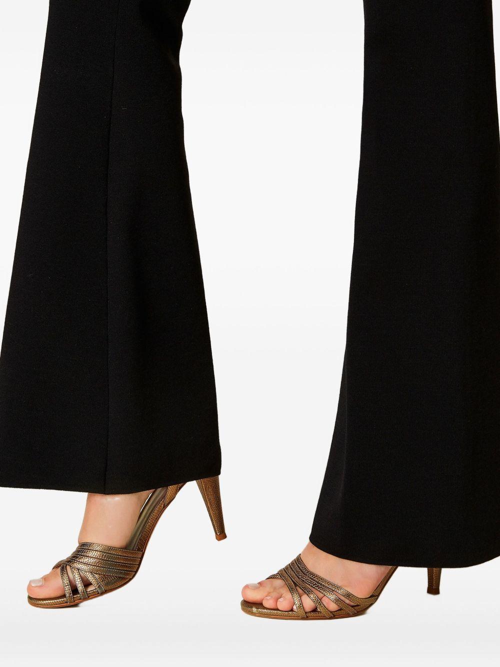 Flared knit trousers 252TP3206 00006 TWINSET 