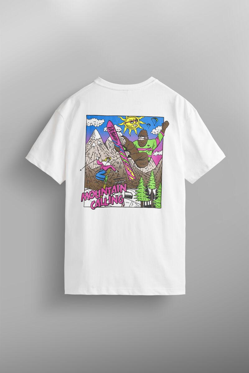 T- shirt with front logo and back print MTS1101 WHITE PICTURE 
