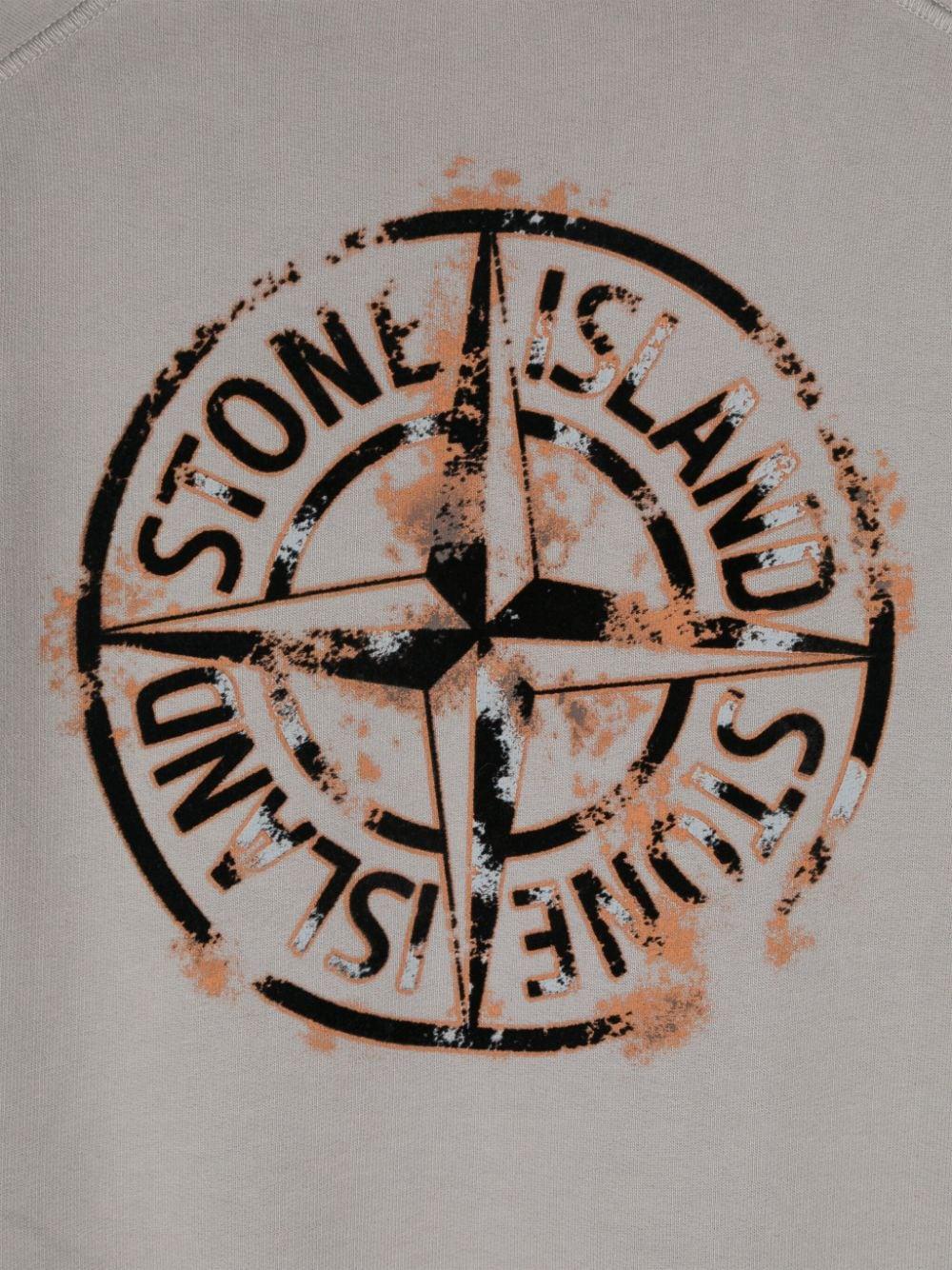 Front logo sweatshirt 8116621 21V0064 STONE ISLAND KIDS 