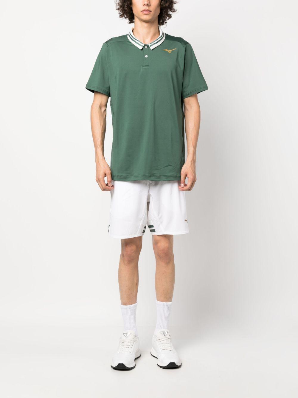 Logo-print elasticated track shorts 62GBA00201 WHITE MIZUNO 
