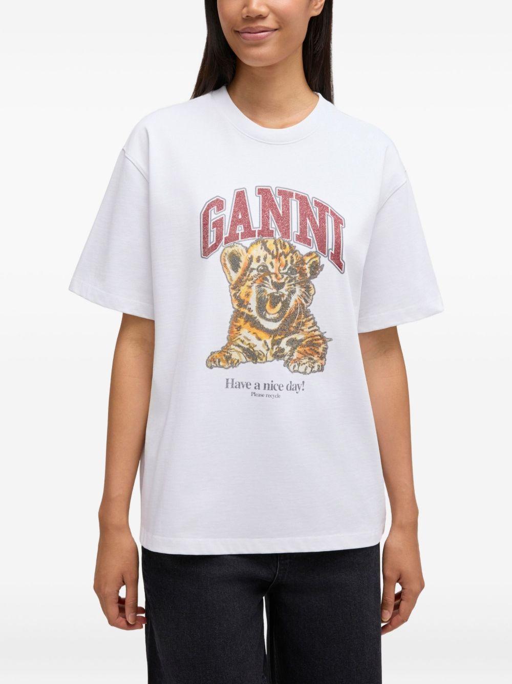 Baby Fit T-shirt with Tiger A1050060 151 GANNI 
