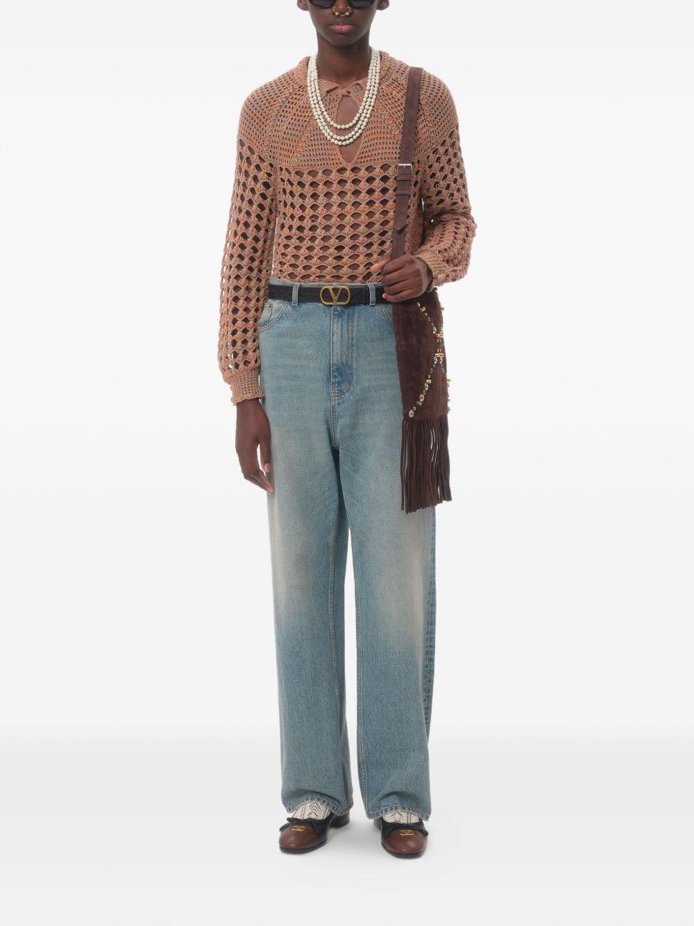 Straight-leg jeans<BR/><BR/> 6V0DE04NAV4 558 VALENTINO GARAVANI 