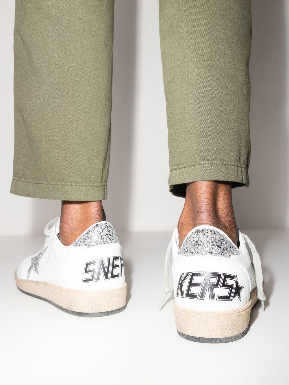 Ball Star in nappa with silver glitter star and heel tab GWF00117 F00377311325 GOLDEN GOOSE 