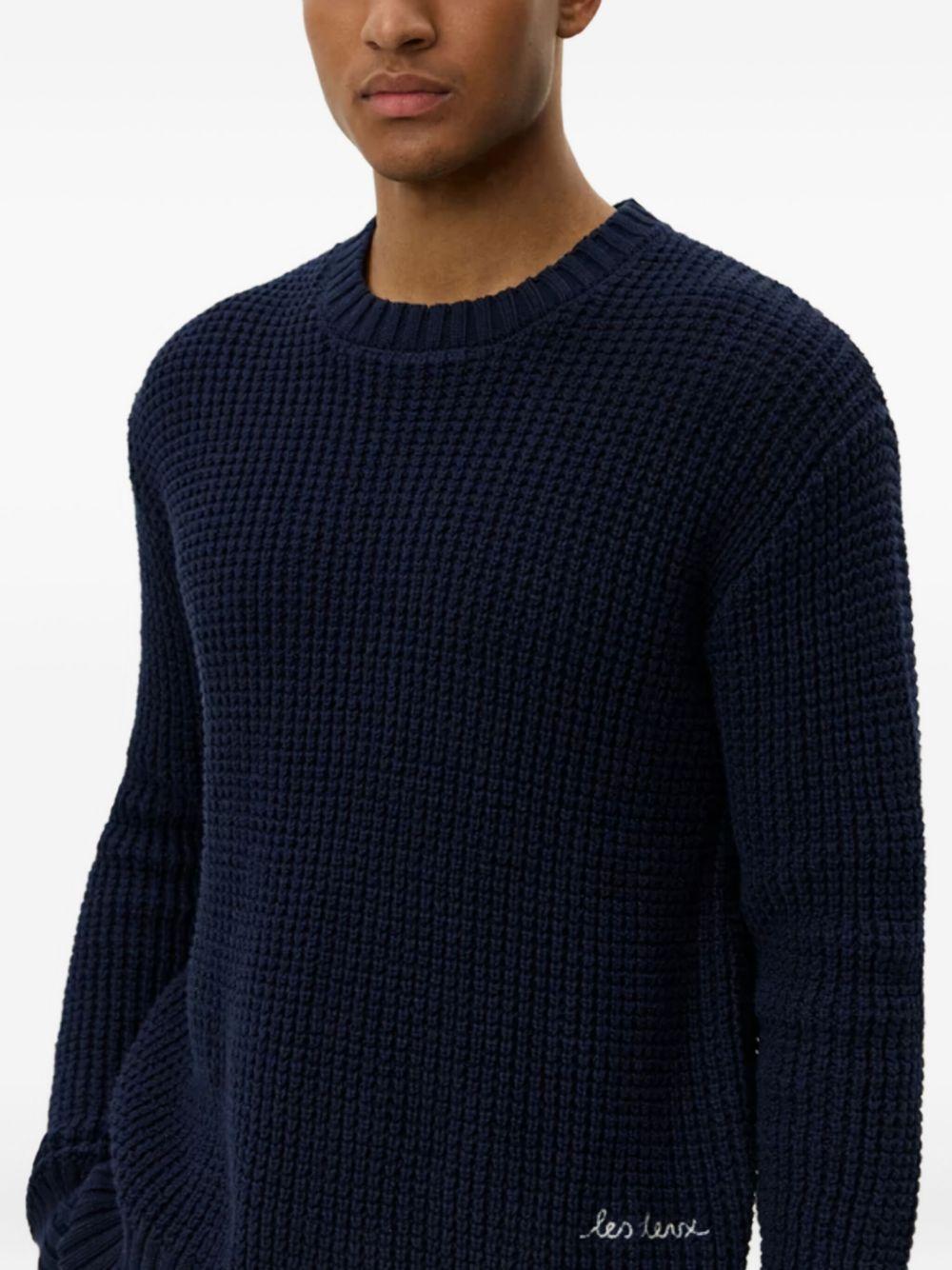 Alvin Waffle Crewneck Knit 1000570 460 LES DEUX 