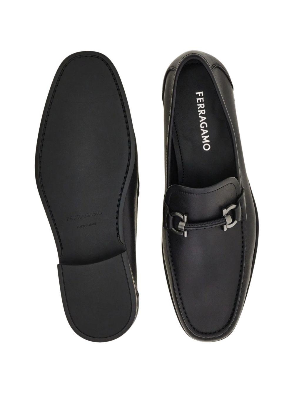 Gancini ornament moccasin 02A783 SUPREME 793315NERO FERRAGAMO 