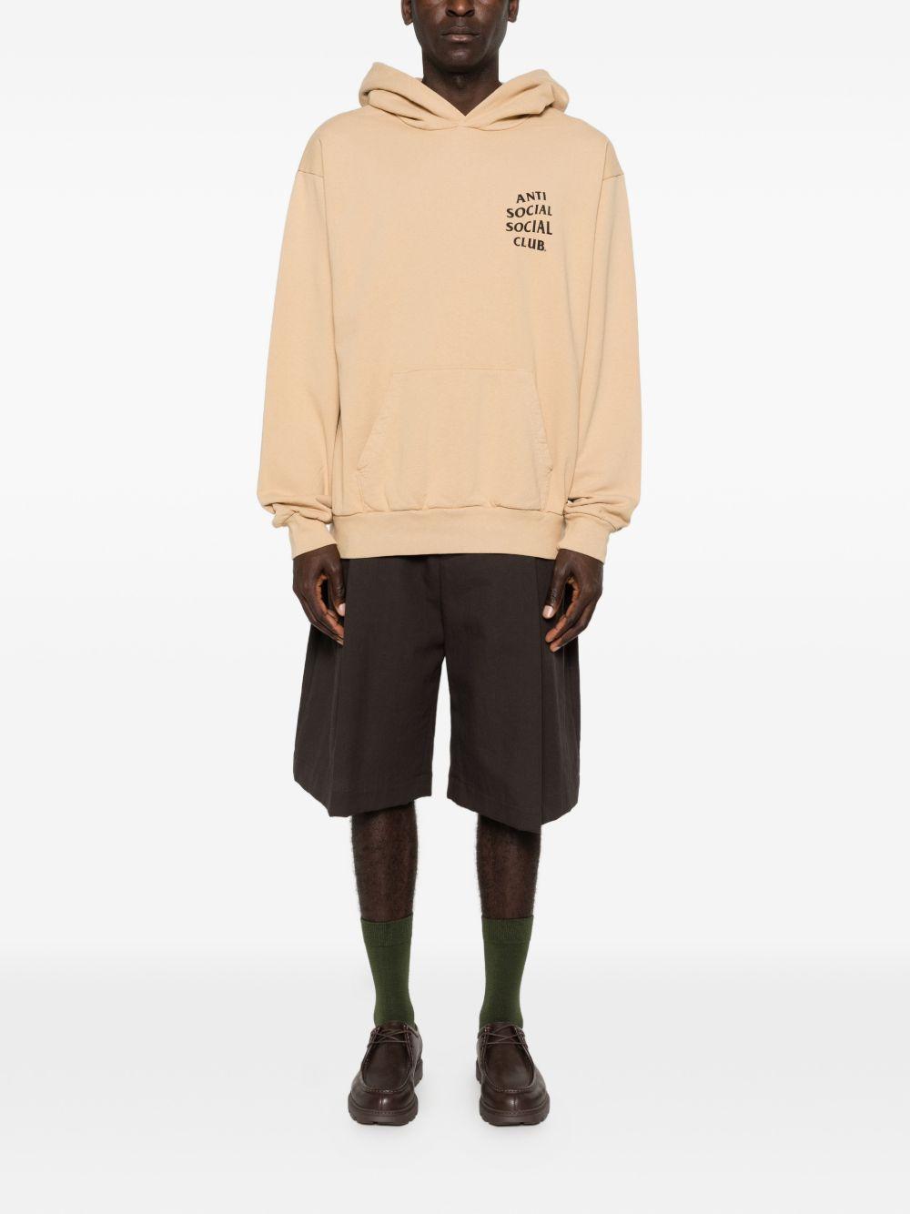 logo-print hoodie ASSC070012 TAN ANTI SOCIAL SOCIAL CLUB 