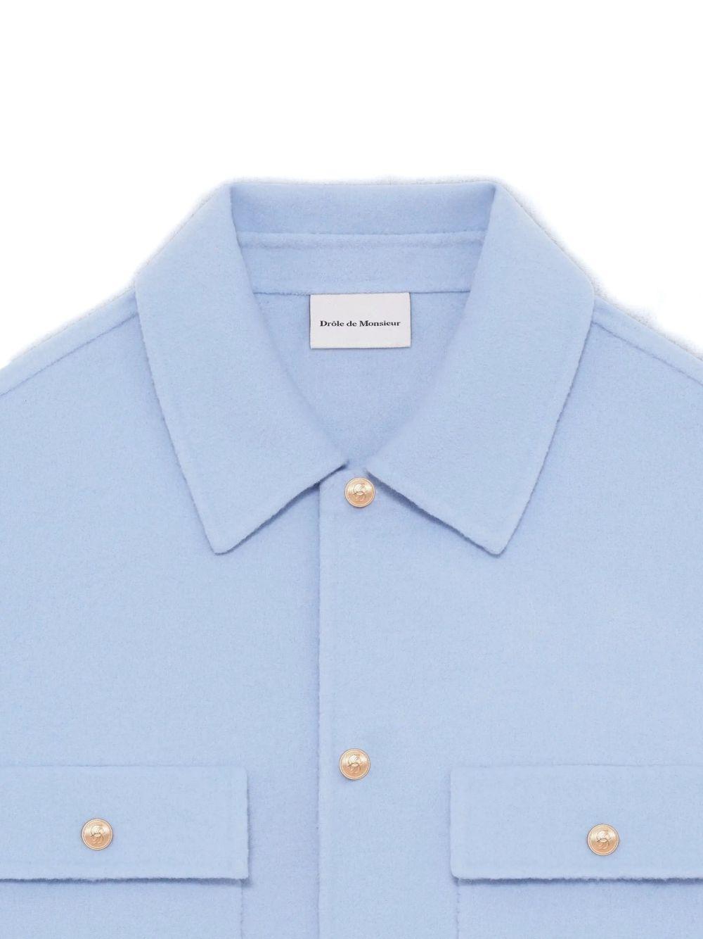 button chest-pocket shirt jacket J-JT254 WO031LBE DRÔLE DE MONSIEUR 