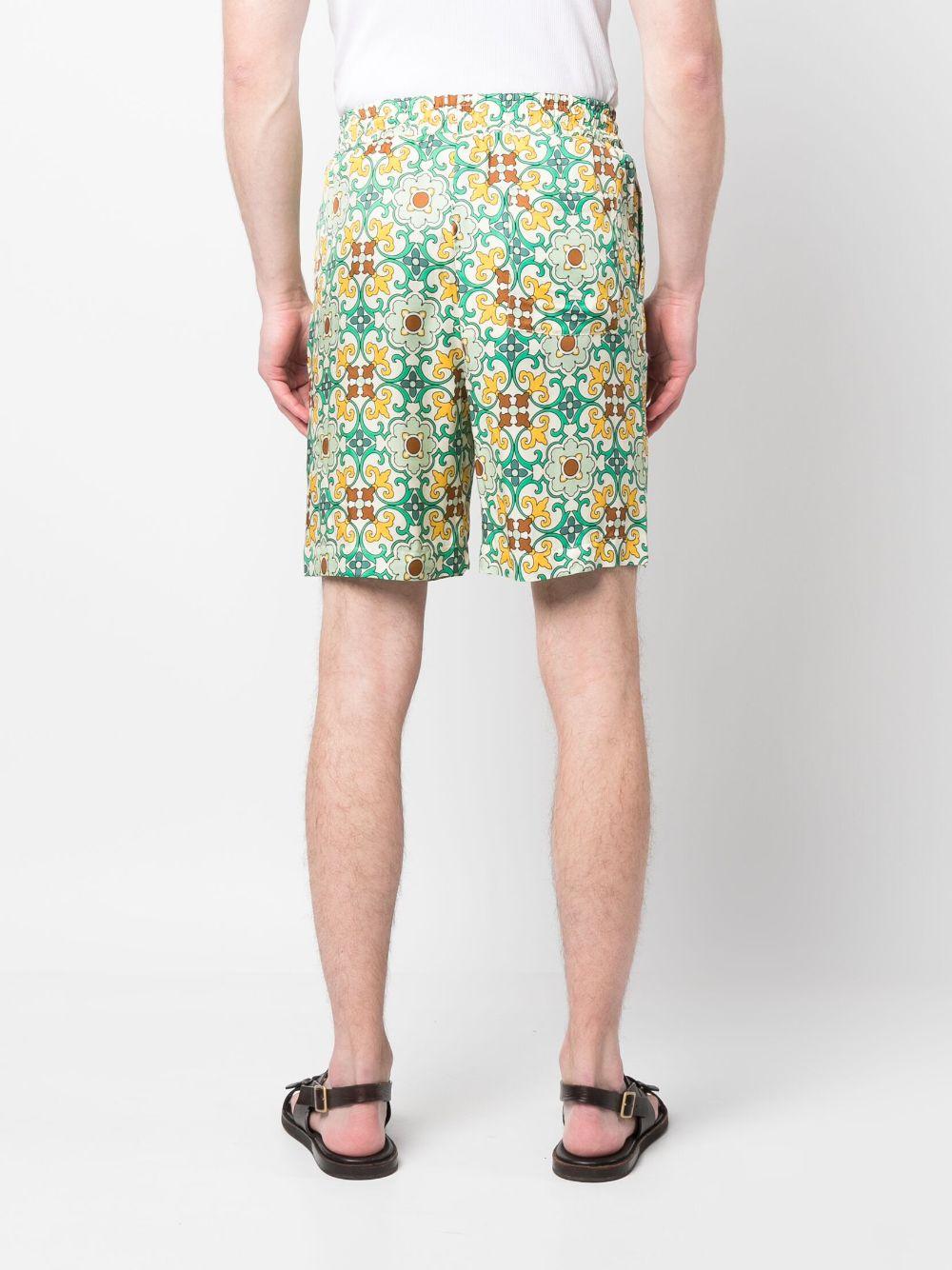 All-over graphic-print shorts BS122 VI004GN DRÔLE DE MONSIEUR 