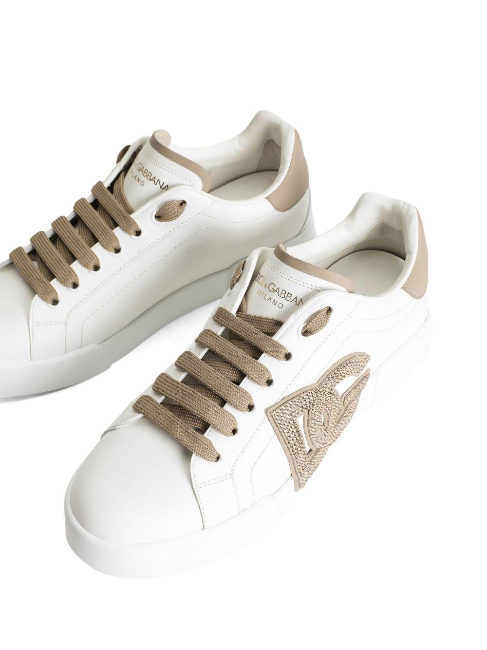 Calfskin Portofino light strobel sneakers CK2341 AI4118Z080 DOLCE & GABBANA 