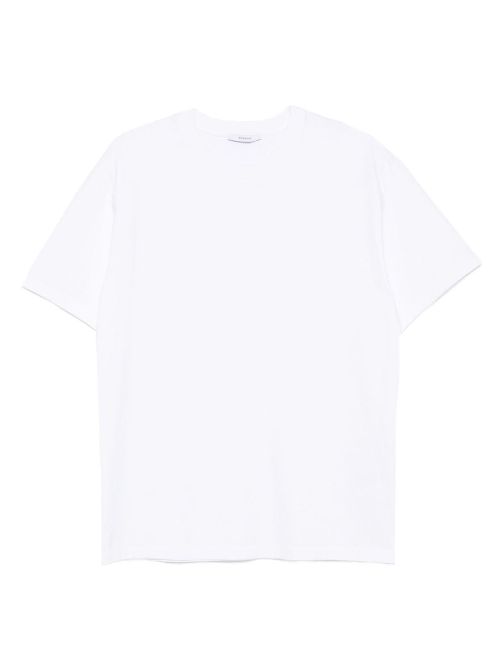T-shirt in cotton with GIVENCHY Stamp print BM71NK3YRJ 100 GIVENCHY 