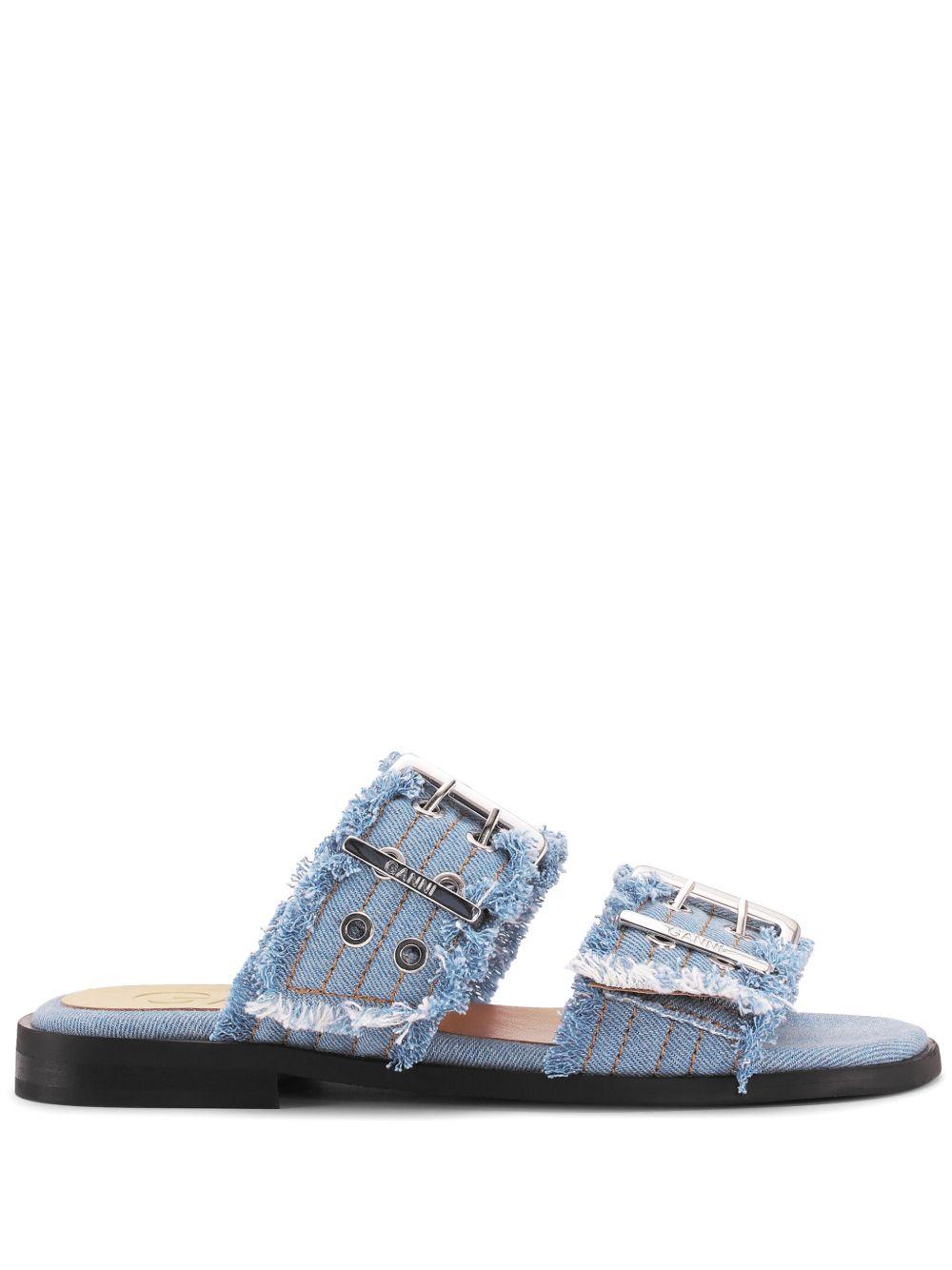 Feminine denim sandals S2969 928 GANNI 
