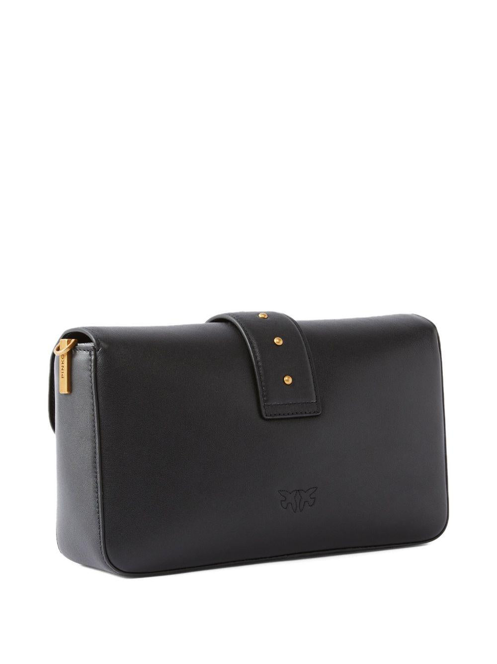 Medium Love Bag One Slouchy leather handbag with double shoulder strap 105823 A0QOZ99Q PINKO 