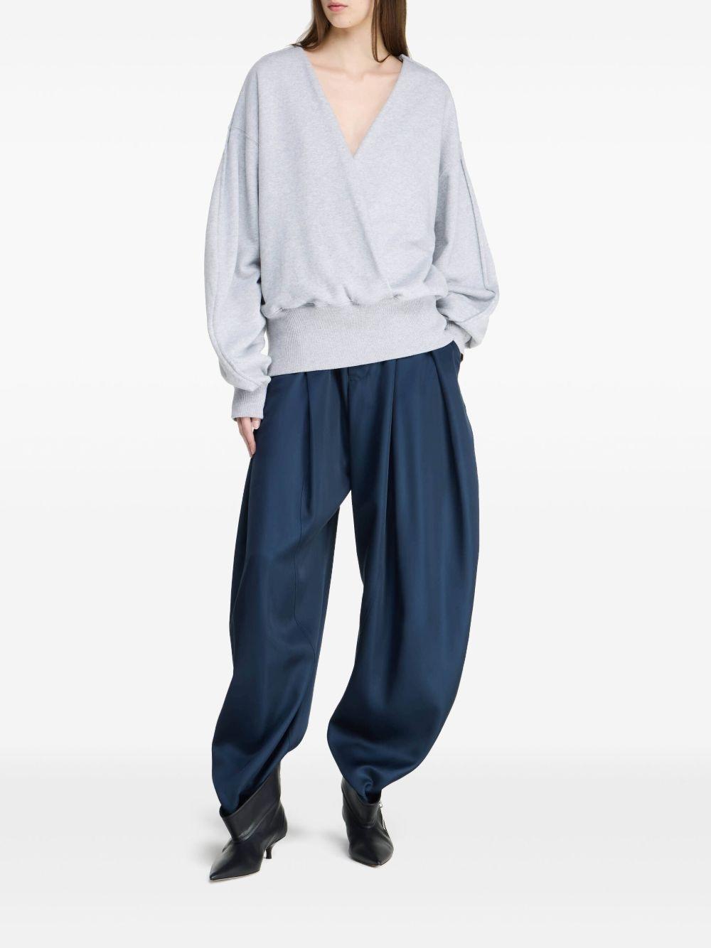 Rounded wrap-front sweatshirt JW0235 PG1790907 JW ANDERSON 