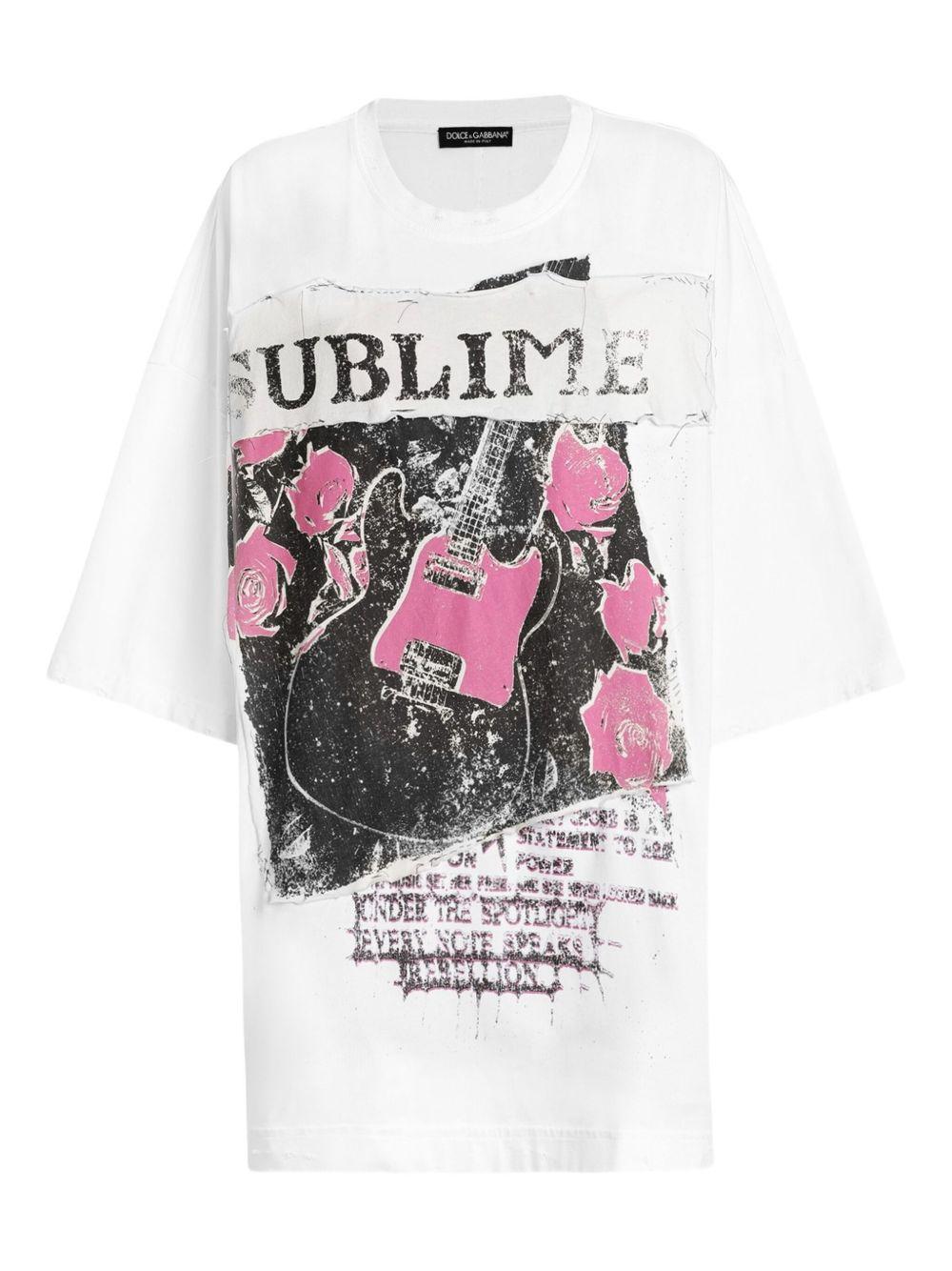 Jersey t-shirt with print F8V94T GDDICS9000 DOLCE & GABBANA 